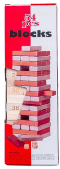 Jinga Blocks Stacking Game 54pcs – Brown
