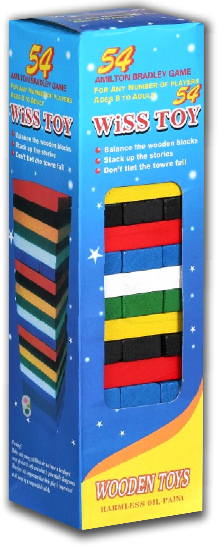 Jinga Blocks Game 48pcs Blue Box - Multicolour