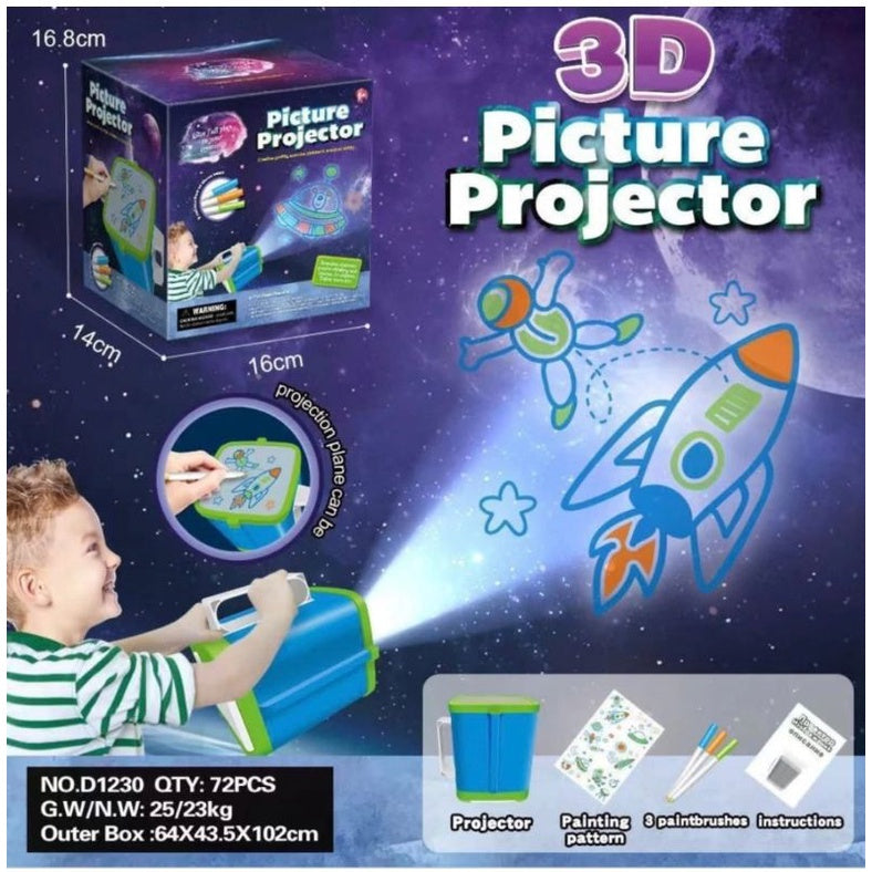 Projector drawing toy set