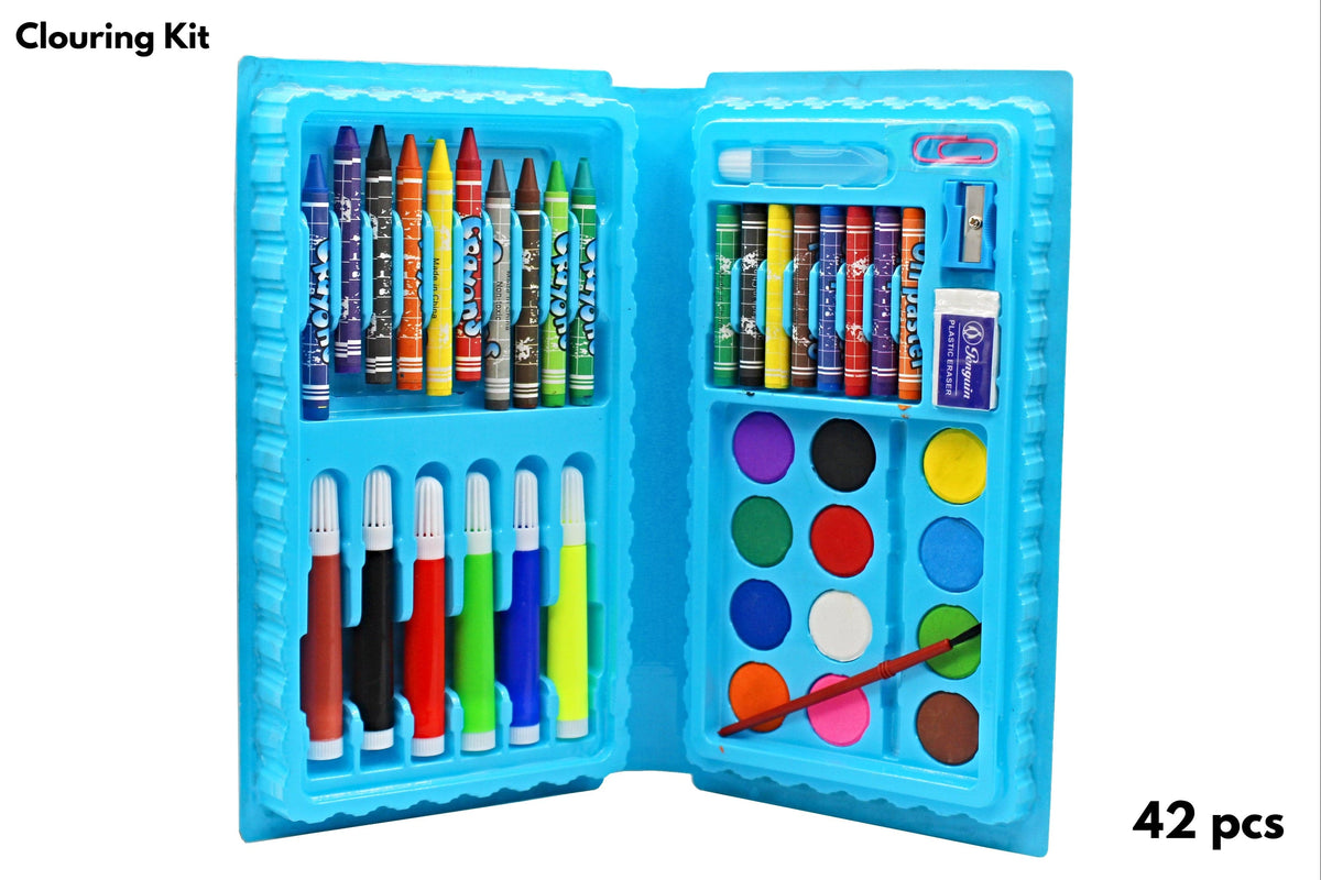 Kids art coloring kit 42 pcs