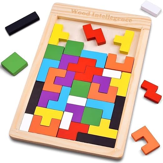 3D Wooden Tangram Blocks Puzzle