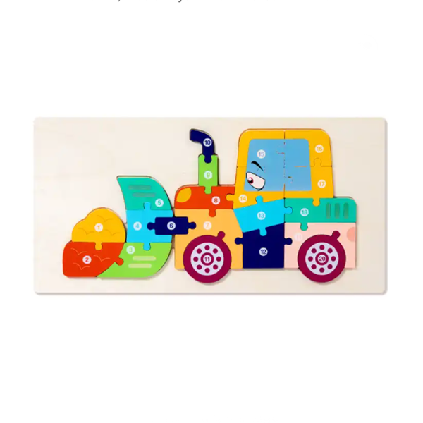 Wooden 3D Shape Puzzle Board