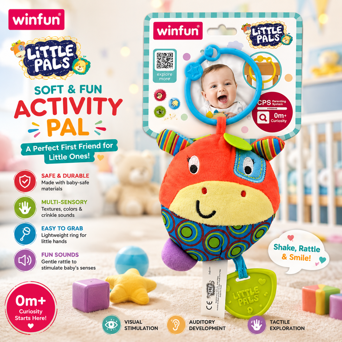 Winfun Giraffe Teether Rattle