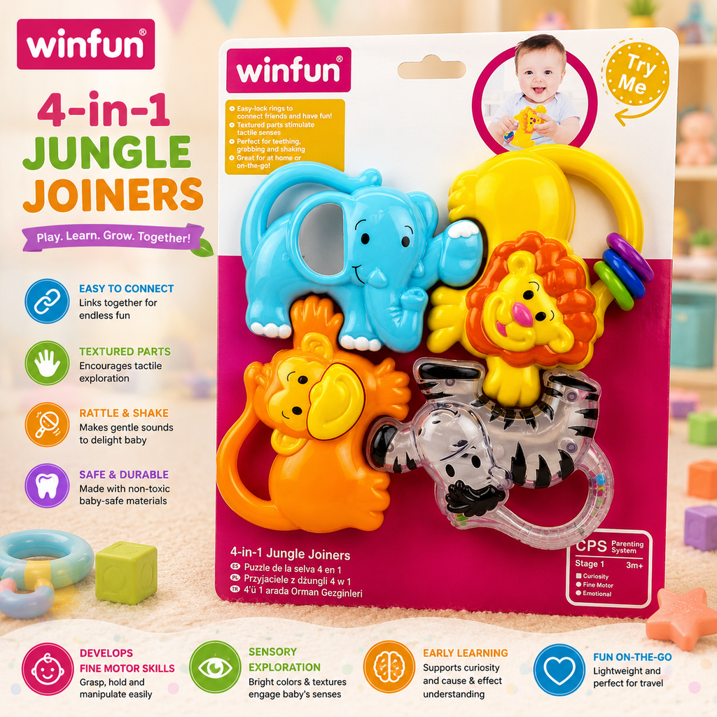Winfun 4-in-1 Jungle Rattle - main