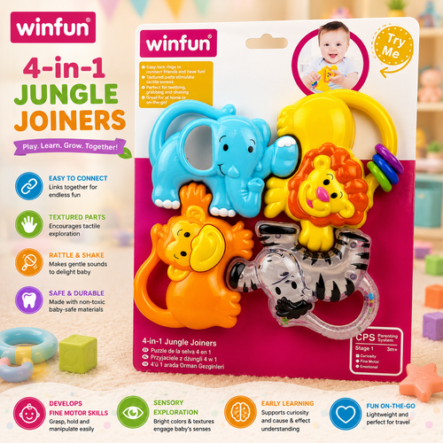 Winfun 4-in-1 Jungle Rattle - main