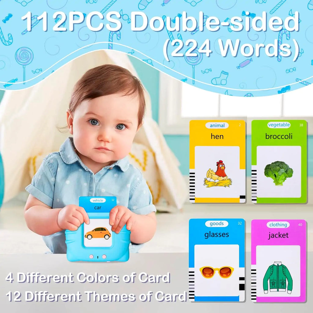 Talking flash cards for toddlers