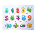 Wooden Number Puzzle Learning Board