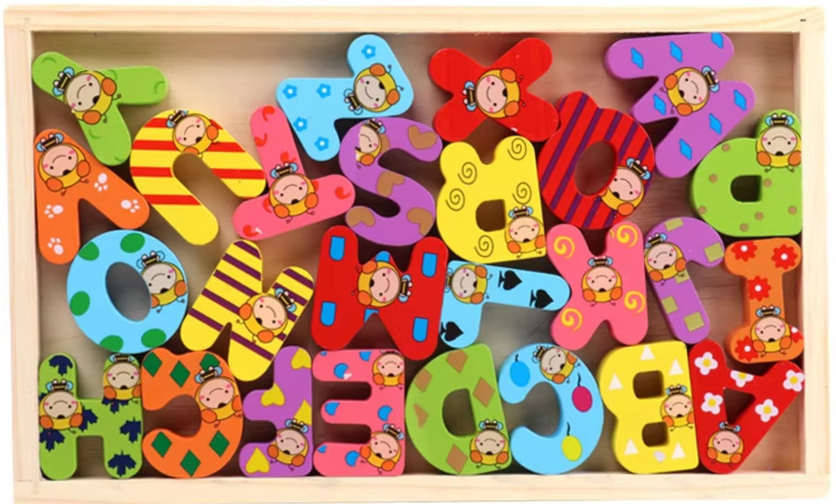 Wooden Capital ABC Puzzle Tray