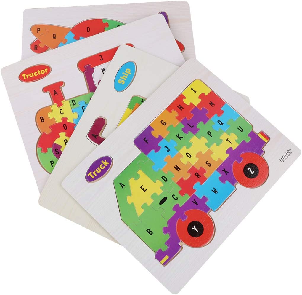 Wooden Alphabet Puzzle Board - English Alphabet