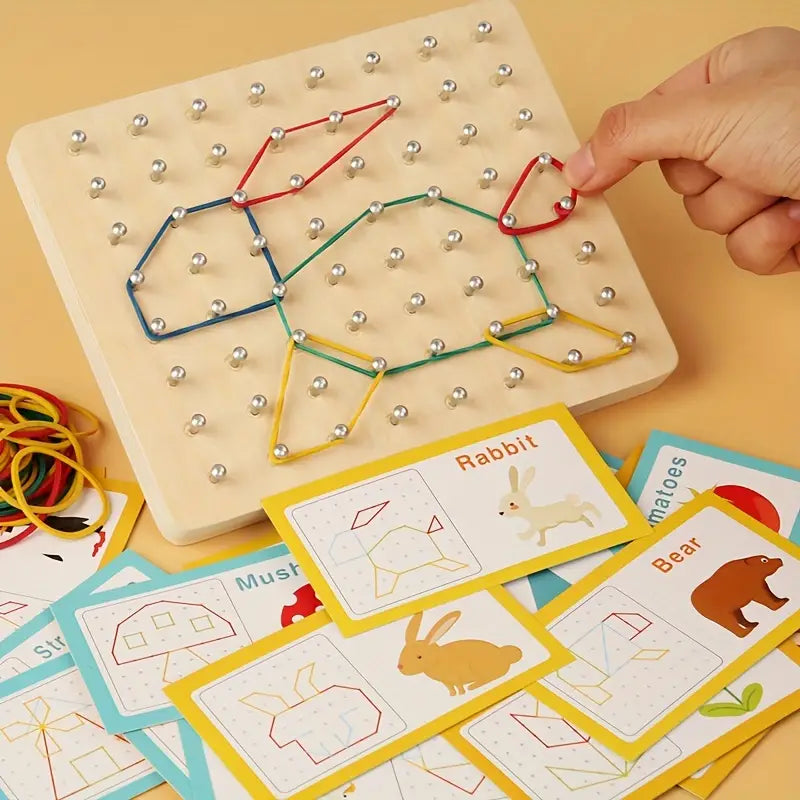 Montessori Geometry Peg Board