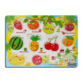 Wooden Fruits Slate Learning Board