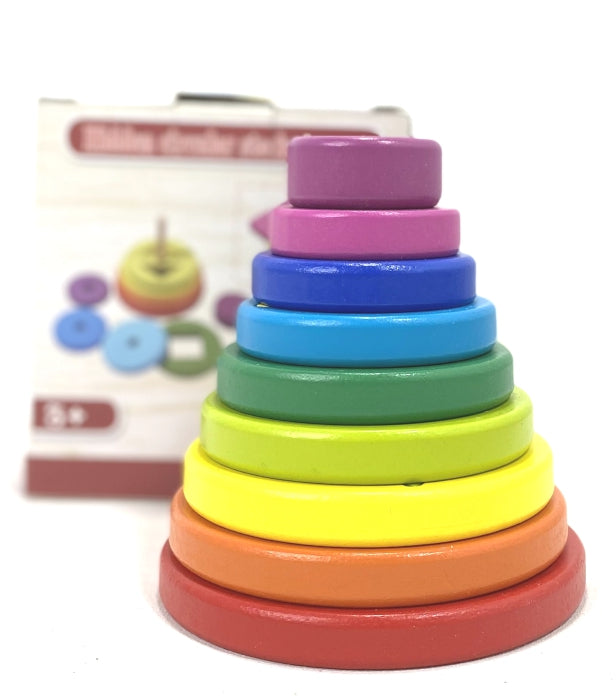 Wooden Hidden Compartment Stacking Tower