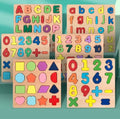 Wooden Numbers & Shapes Learning Plate