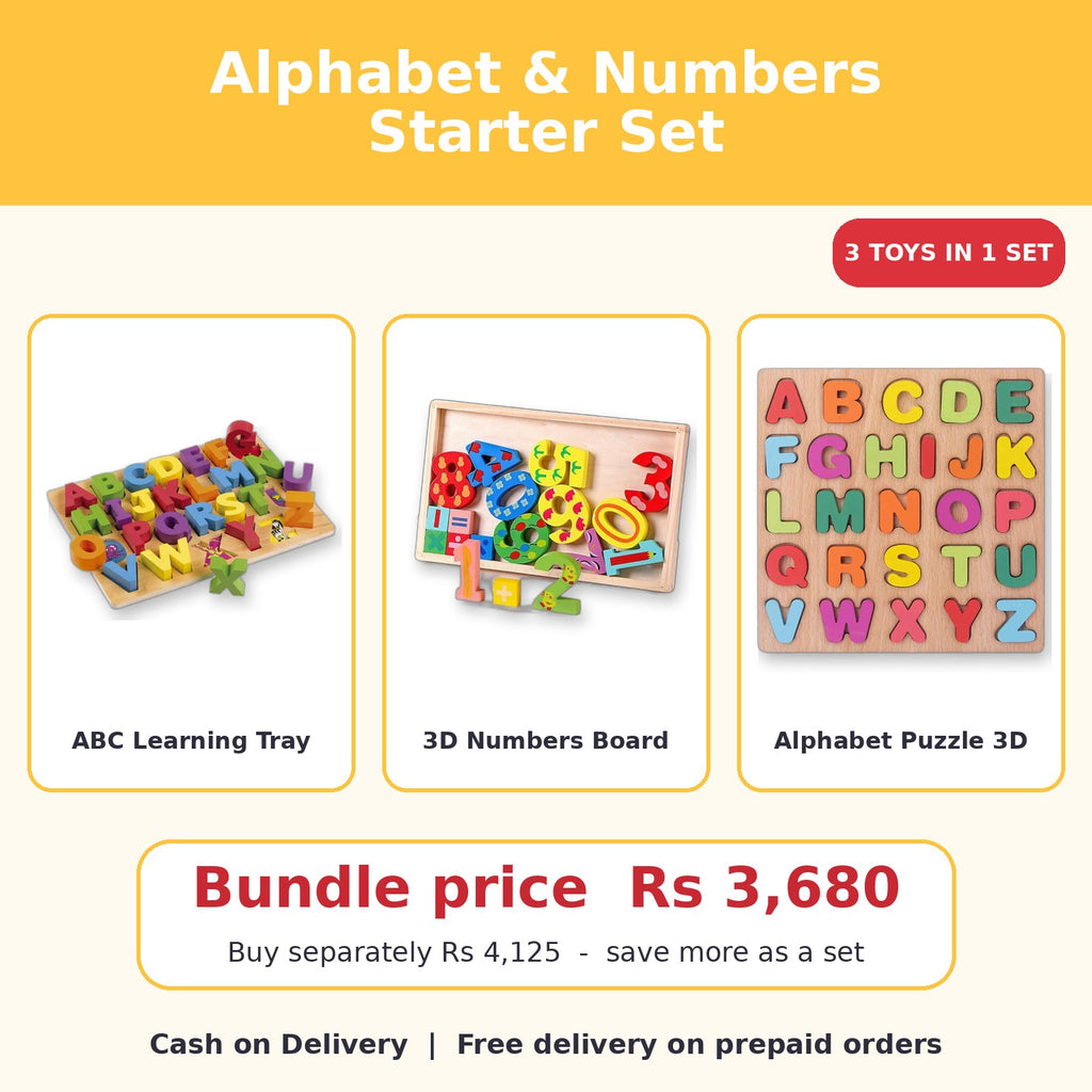 Alphabet & Numbers Starter Set - what's inside and price