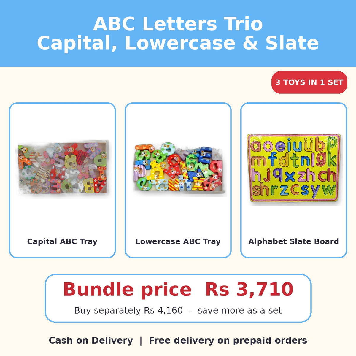ABC Letters Trio - what's inside and price