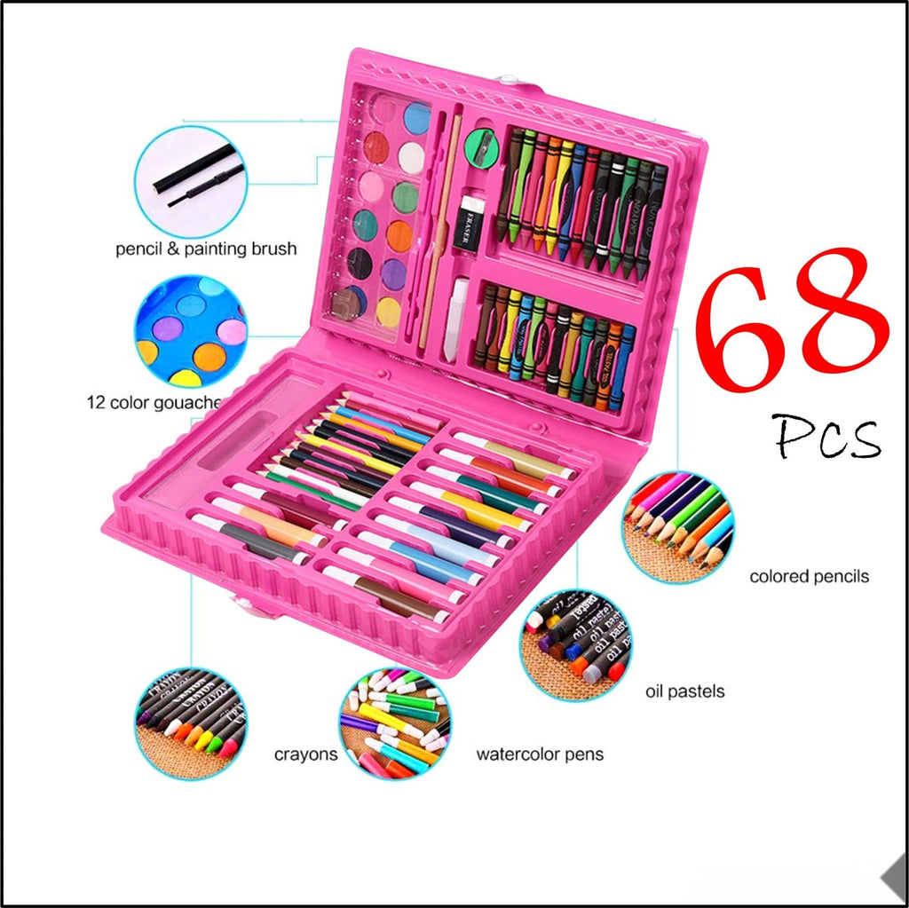 Kids art coloring kit 68 pcs