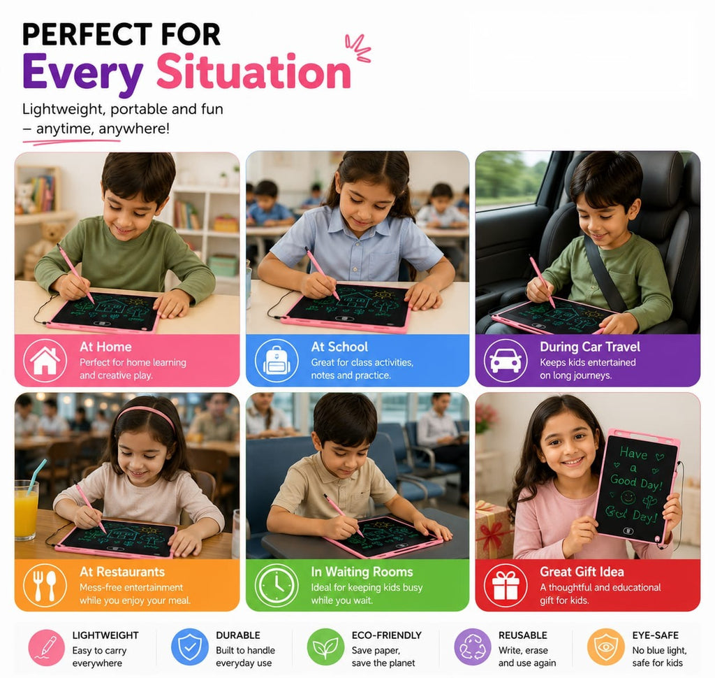 LCD writing tablet uses