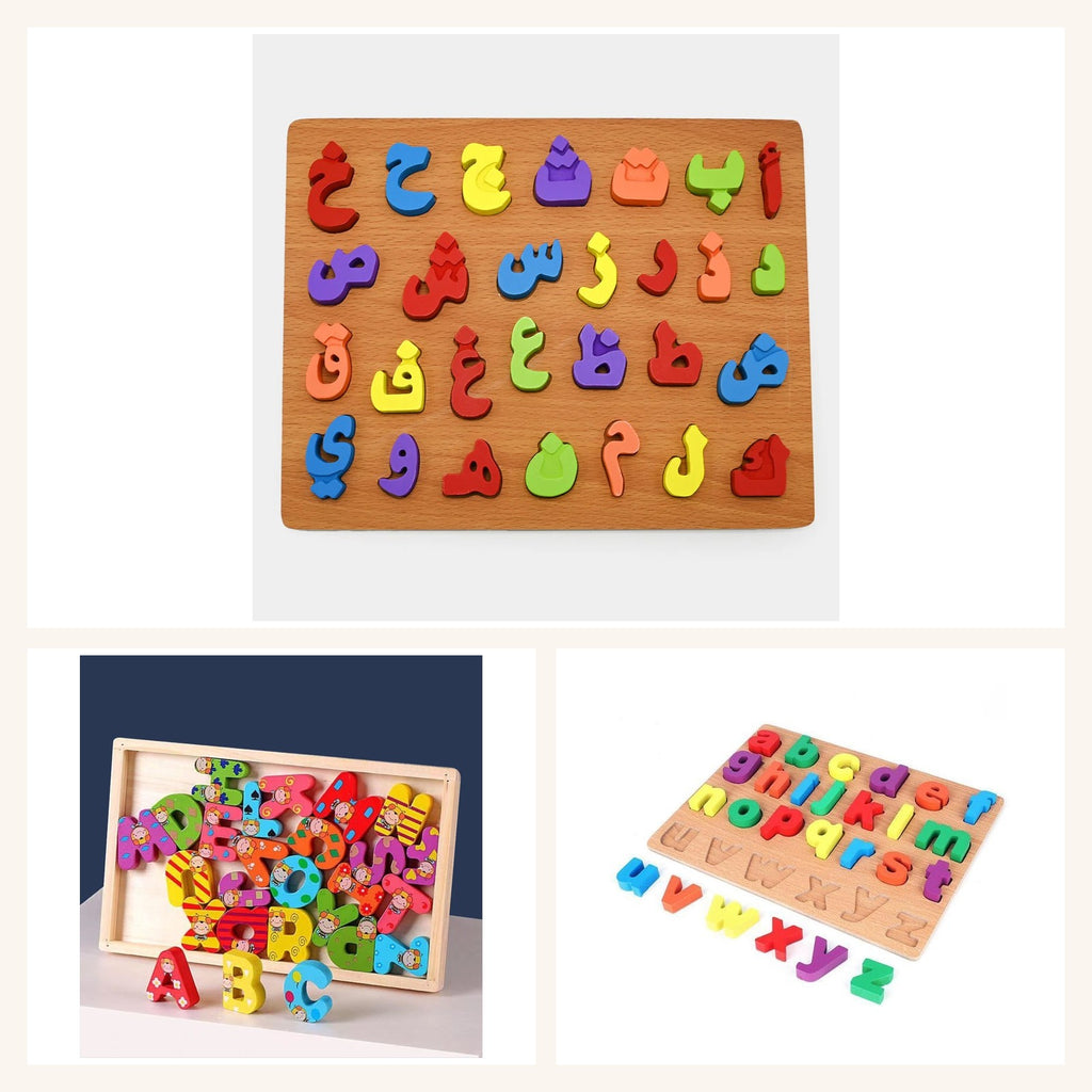 Urdu & English Alphabet Learning Set - all 3 boards
