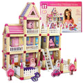 Assembling Princess Wooden House For A Girl - Construction Blocks Toy 298pcs
