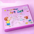 Super Mega 208 piece kids art set