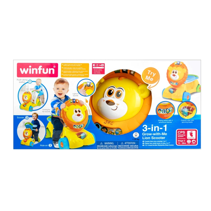 Winfun 3-in-1 Lion Scooter