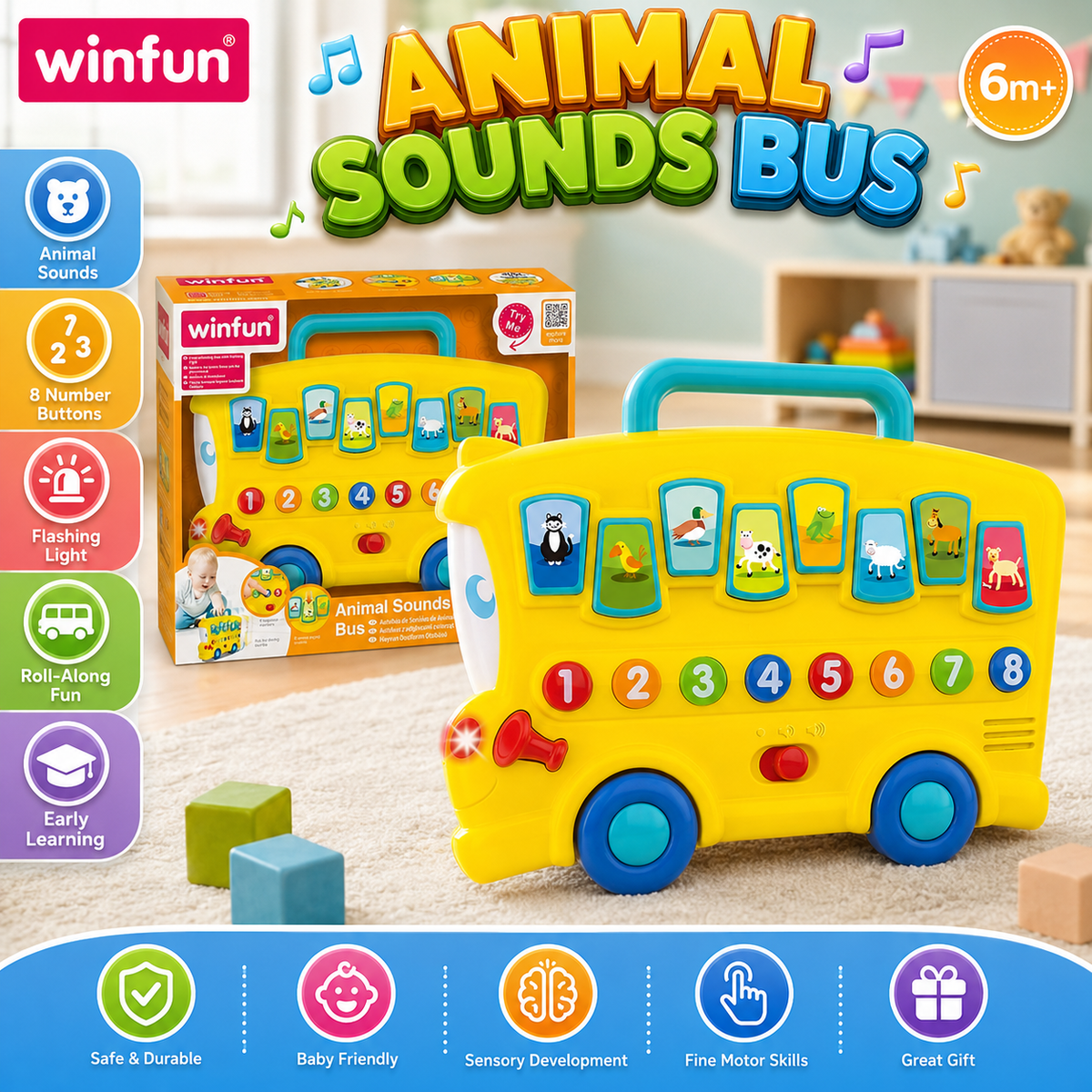 Winfun Animal Sounds Bus