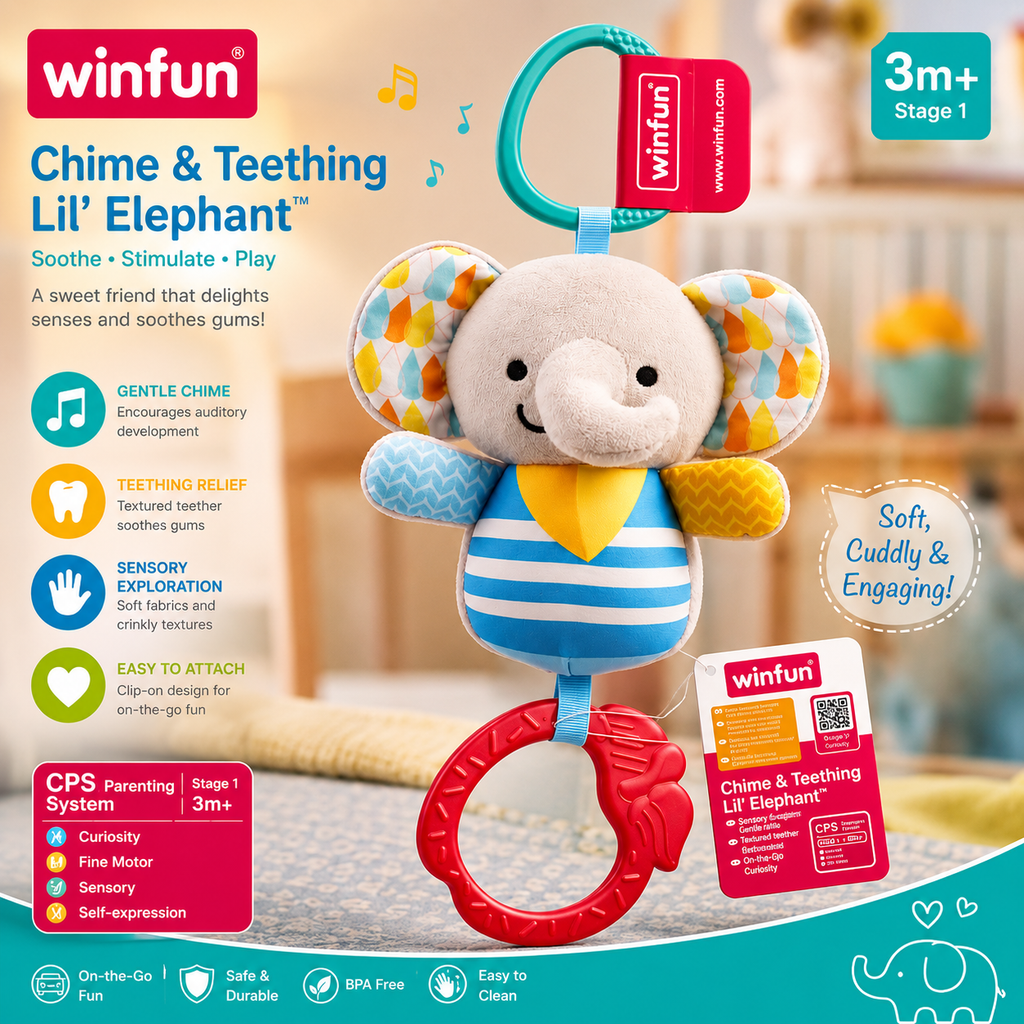 Winfun Chime Elephant Teether