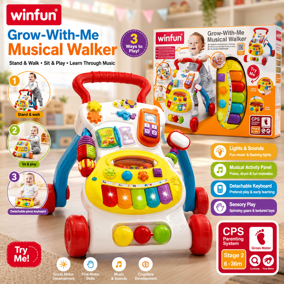 Winfun Musical Walker