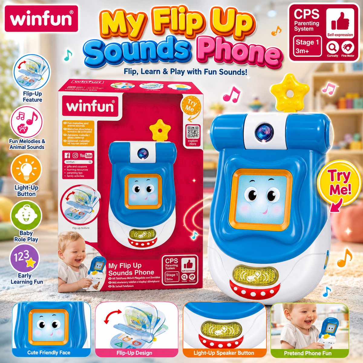 Winfun Flip Up Phone
