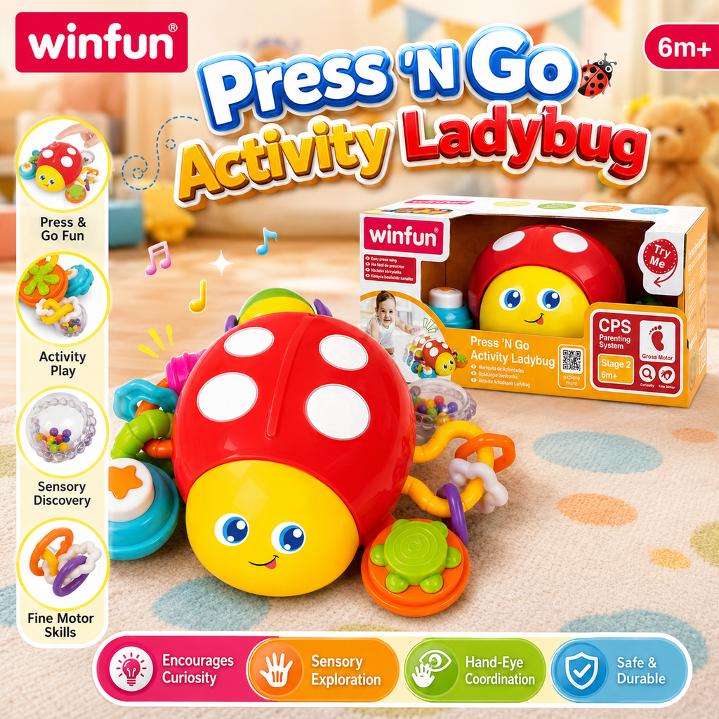 Winfun Press N Go Activity Ladybug