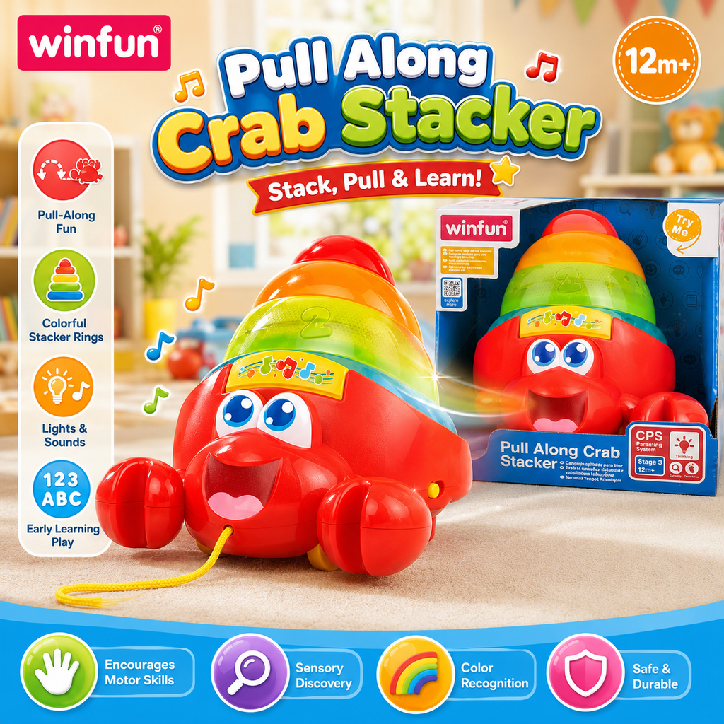 Winfun Pull Along Crab Stacker