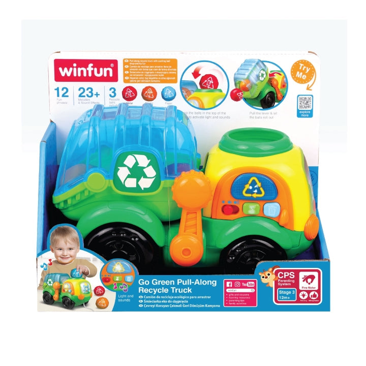Winfun Pull Along Recycle Truck