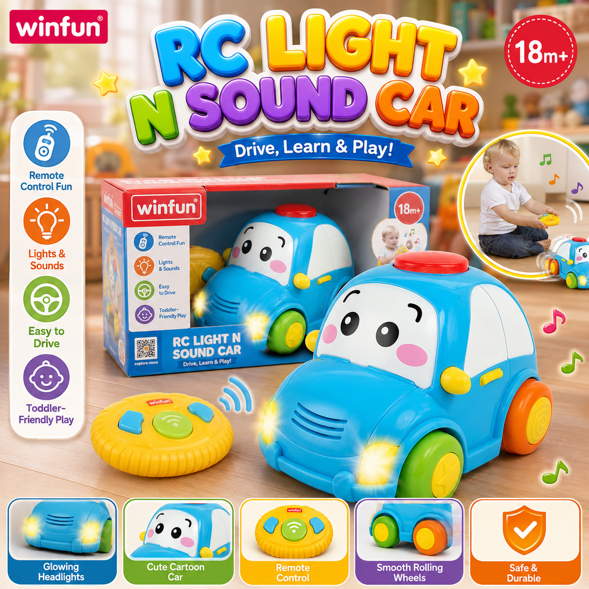 Winfun Rc Light N Sound Car