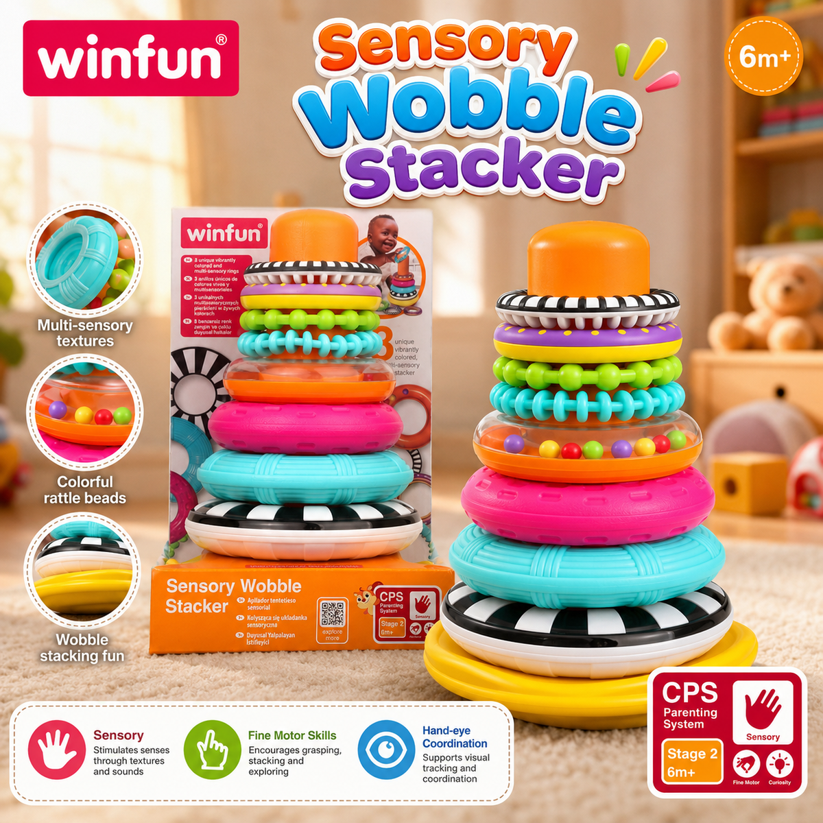 Winfun Sensory Wobble Stacker