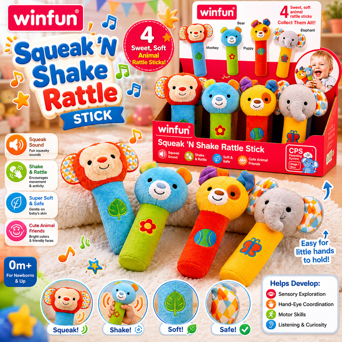 Winfun Shake Rattle Stick