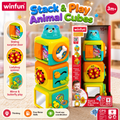 Winfun Stack Play Animal Cubes