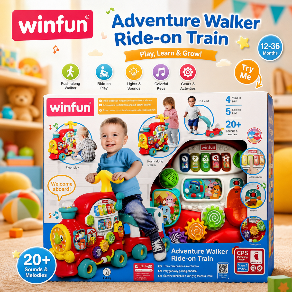 Winfun Walker Ride-On Train