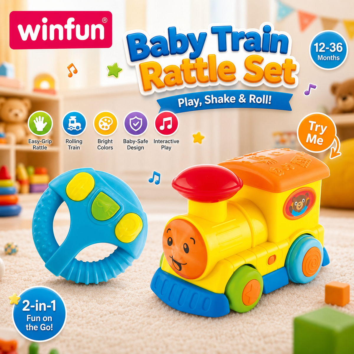 Winfun Rc Light N Sound Train