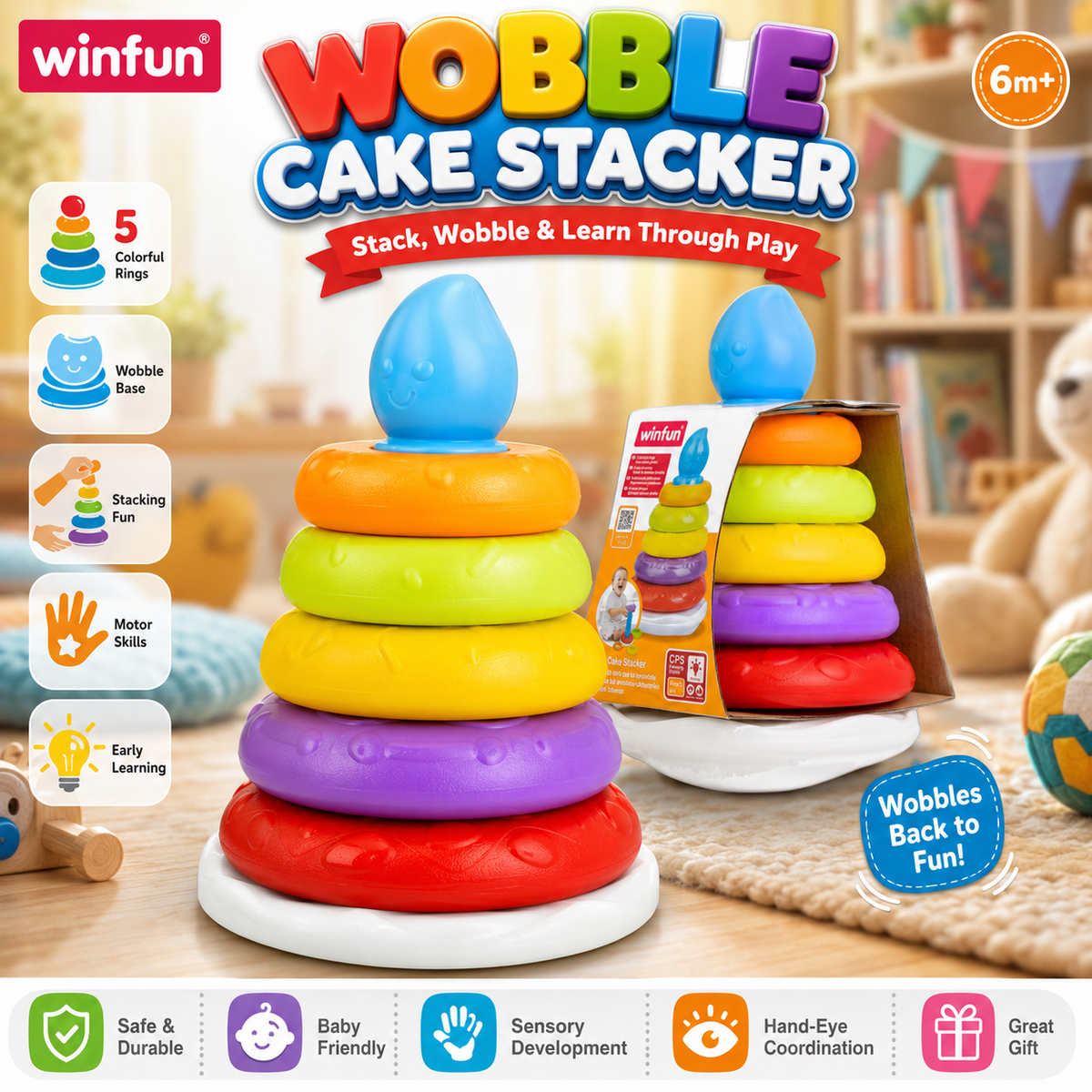 Winfun Wobble Cake Stacker